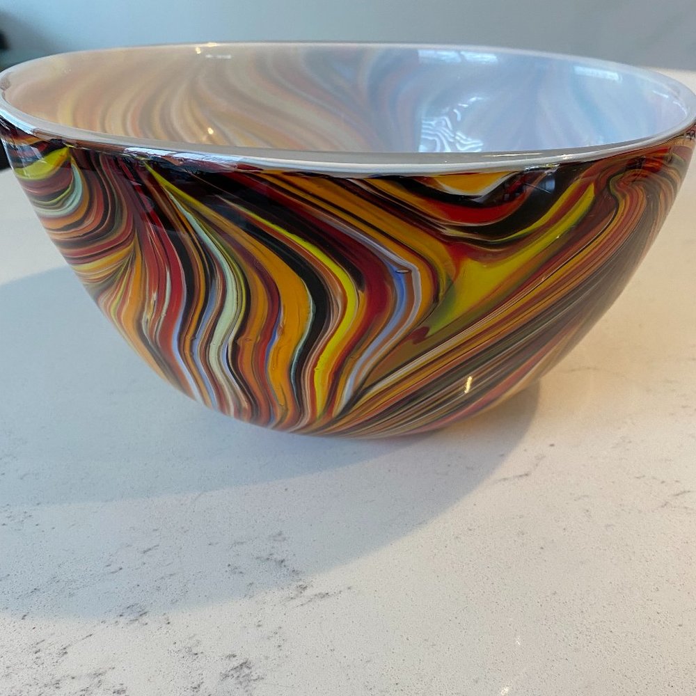 ❤️ Gorgous swirled glass Serving Bowl By MISSONI FOR Target ❤️